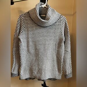 Fat Face Black and White Patterned Sweater